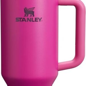 STANLEY Quencher H2.0 Tumbler with Handle and Straw 40 oz | Flowstate 3-Position Lid | Cup Holder Compatible for Travel | Insulated Stainless Steel Cup | BPA-Free | Fuchsia